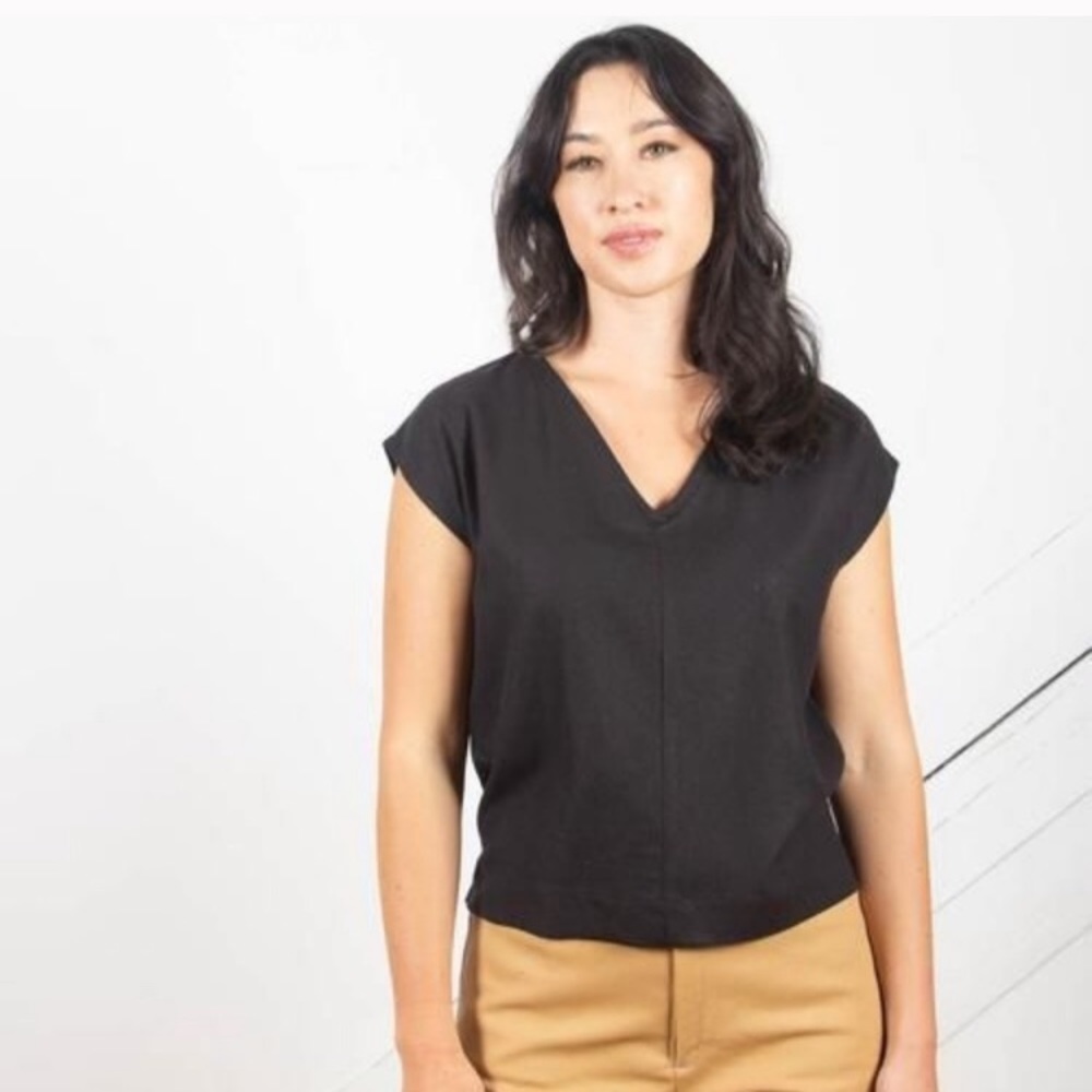 Only Child Cruz top raw silk